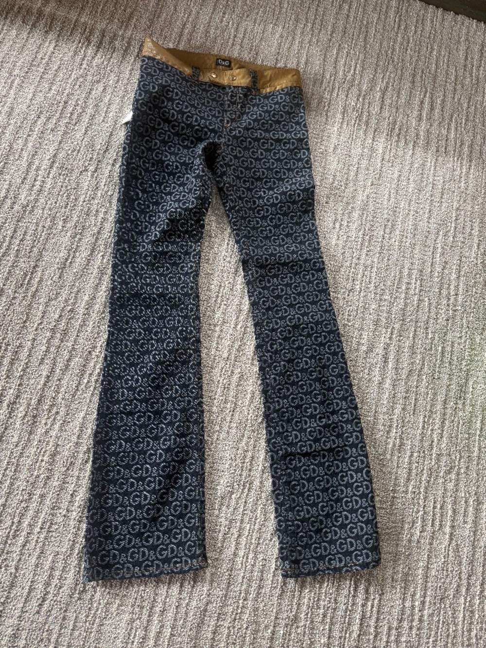 Vintage D&G Dolce & Gabbana monogram jeans - Picture 1 of 6